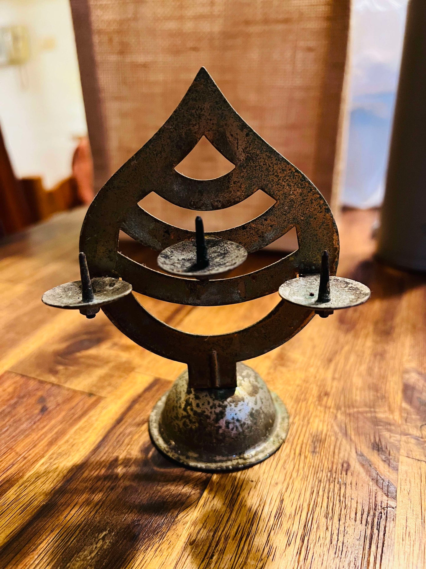 日本神道古燭台(摩尼寶珠)-B